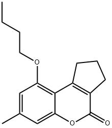 9-butoxy-7-methyl-2,3-dihydro-1H-cyclopenta[c]chromen-4-one Structure