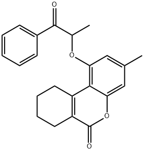 3-methyl-1-(1-oxo-1-phenylpropan-2-yl)oxy-7,8,9,10-tetrahydrobenzo[c]chromen-6-one|