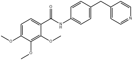 2,3,4-trimethoxy-N-[4-(pyridin-4-ylmethyl)phenyl]benzamide Structure