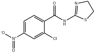 2-chloro-N-(4,5-dihydro-1,3-thiazol-2-yl)-4-nitrobenzamide 结构式