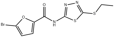 5-bromo-N-(5-ethylsulfanyl-1,3,4-thiadiazol-2-yl)furan-2-carboxamide Structure
