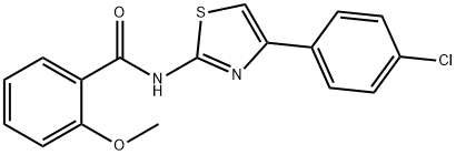 N-[4-(4-chlorophenyl)-1,3-thiazol-2-yl]-2-methoxybenzamide Structure