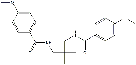 4-methoxy-N-[3-[(4-methoxybenzoyl)amino]-2,2-dimethylpropyl]benzamide Structure
