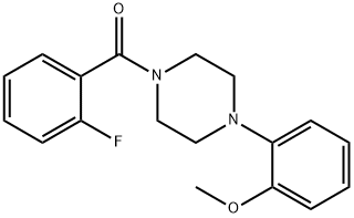 (2-fluorophenyl)-[4-(2-methoxyphenyl)piperazin-1-yl]methanone Structure