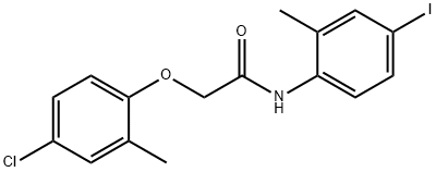 2-(4-chloro-2-methylphenoxy)-N-(4-iodo-2-methylphenyl)acetamide Structure