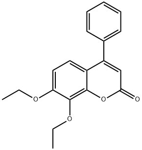 7,8-diethoxy-4-phenylchromen-2-one Struktur