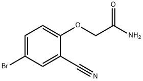 2-(4-bromo-2-cyanophenoxy)acetamide Struktur