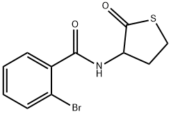 2-bromo-N-(2-oxothiolan-3-yl)benzamide 化学構造式