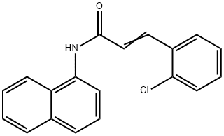 (E)-3-(2-chlorophenyl)-N-naphthalen-1-ylprop-2-enamide Struktur