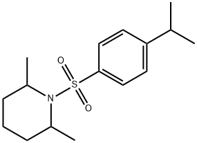 2,6-dimethyl-1-(4-propan-2-ylphenyl)sulfonylpiperidine 化学構造式