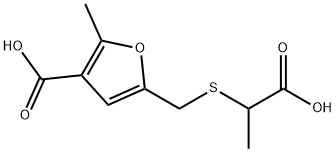 5-(1-carboxyethylsulfanylmethyl)-2-methylfuran-3-carboxylic acid Structure
