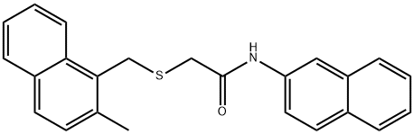 328126-55-2 2-[(2-methylnaphthalen-1-yl)methylsulfanyl]-N-naphthalen-2-ylacetamide