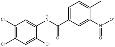 4-methyl-3-nitro-N-(2,4,5-trichlorophenyl)benzamide,328258-66-8,结构式