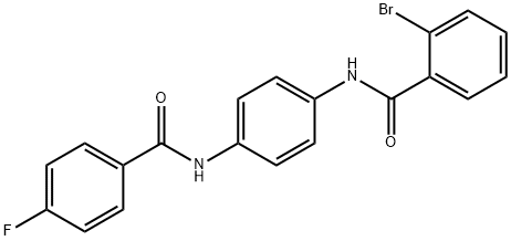 2-bromo-N-[4-[(4-fluorobenzoyl)amino]phenyl]benzamide Structure