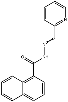 N-[(E)-pyridin-2-ylmethylideneamino]naphthalene-1-carboxamide 结构式