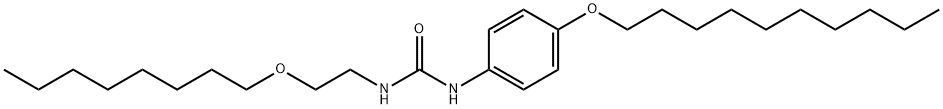 1-(4-decoxyphenyl)-3-(2-octoxyethyl)urea 结构式