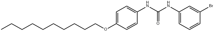 1-(3-bromophenyl)-3-(4-decoxyphenyl)urea 化学構造式