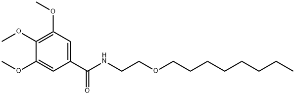 3,4,5-trimethoxy-N-(2-octoxyethyl)benzamide 结构式