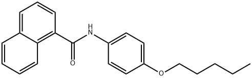 N-(4-pentoxyphenyl)naphthalene-1-carboxamide Struktur