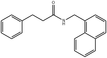 N-(naphthalen-1-ylmethyl)-3-phenylpropanamide 结构式