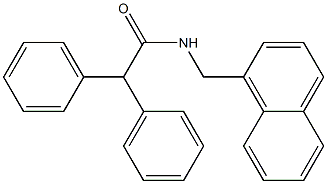 N-(naphthalen-1-ylmethyl)-2,2-diphenylacetamide Structure