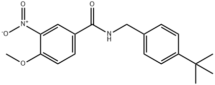 N-[(4-tert-butylphenyl)methyl]-4-methoxy-3-nitrobenzamide Structure