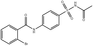 N-[4-(acetylsulfamoyl)phenyl]-2-bromobenzamide Structure