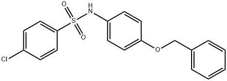 4-chloro-N-(4-phenylmethoxyphenyl)benzenesulfonamide 结构式