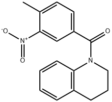 3,4-dihydro-2H-quinolin-1-yl-(4-methyl-3-nitrophenyl)methanone Structure