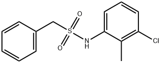 N-(3-chloro-2-methylphenyl)-1-phenylmethanesulfonamide 结构式