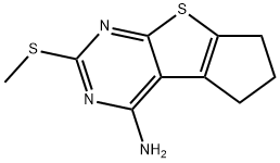 3-methylsulfanyl-7,8-dihydro-6H-cyclopenta[4,5]thieno[1,2-c]pyrimidin-1-amine