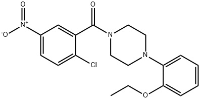 331987-69-0 (2-chloro-5-nitrophenyl)-[4-(2-ethoxyphenyl)piperazin-1-yl]methanone