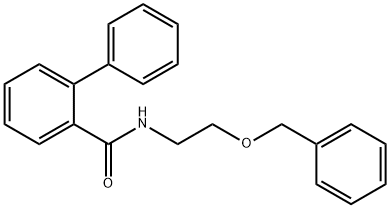 2-phenyl-N-(2-phenylmethoxyethyl)benzamide 结构式