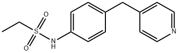 N-[4-(pyridin-4-ylmethyl)phenyl]ethanesulfonamide 化学構造式