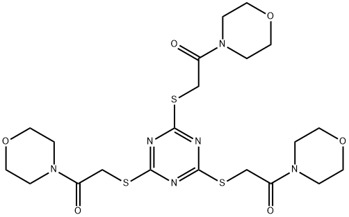 333352-52-6 2-[[4,6-bis[(2-morpholin-4-yl-2-oxoethyl)sulfanyl]-1,3,5-triazin-2-yl]sulfanyl]-1-morpholin-4-ylethanone