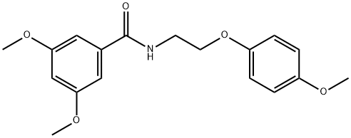 3,5-dimethoxy-N-[2-(4-methoxyphenoxy)ethyl]benzamide Structure