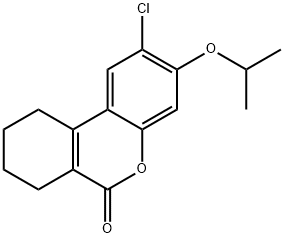 2-chloro-3-propan-2-yloxy-7,8,9,10-tetrahydrobenzo[c]chromen-6-one Structure