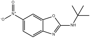 N-tert-butyl-6-nitro-1,3-benzoxazol-2-amine Struktur