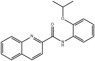 N-(2-propan-2-yloxyphenyl)quinoline-2-carboxamide 化学構造式