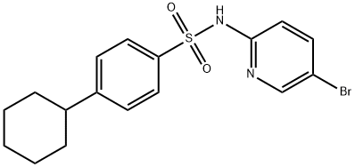 N-(5-bromopyridin-2-yl)-4-cyclohexylbenzenesulfonamide|