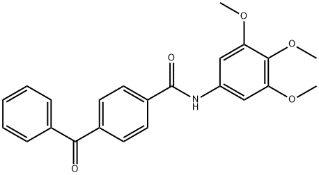 4-benzoyl-N-(3,4,5-trimethoxyphenyl)benzamide,345987-99-7,结构式