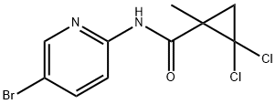 N-(5-bromopyridin-2-yl)-2,2-dichloro-1-methylcyclopropane-1-carboxamide,345991-41-5,结构式