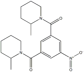 [3-(2-methylpiperidine-1-carbonyl)-5-nitrophenyl]-(2-methylpiperidin-1-yl)methanone Structure