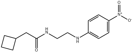 2-cyclobutyl-N-[2-(4-nitroanilino)ethyl]acetamide Structure