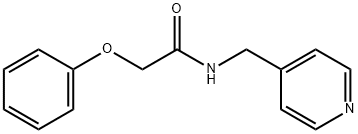 2-phenoxy-N-(pyridin-4-ylmethyl)acetamide Structure