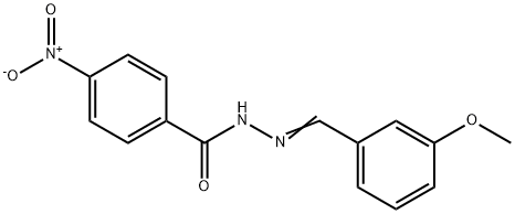 N-[(E)-(3-methoxyphenyl)methylideneamino]-4-nitrobenzamide Structure