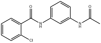 N-(3-acetamidophenyl)-2-chlorobenzamide Struktur