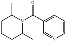 (2,6-dimethylpiperidin-1-yl)-pyridin-3-ylmethanone 化学構造式