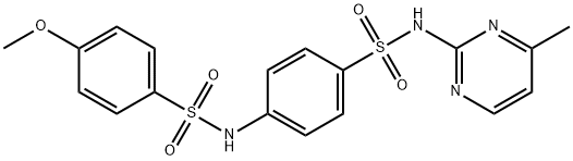 4-[(4-methoxyphenyl)sulfonylamino]-N-(4-methylpyrimidin-2-yl)benzenesulfonamide Structure