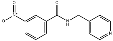 3-nitro-N-(pyridin-4-ylmethyl)benzamide Structure
